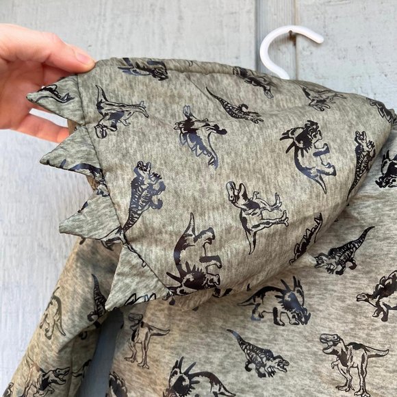 Mick Mack baby boy green dinosaur hooded jacket size 12 months - Picture 3 of 6